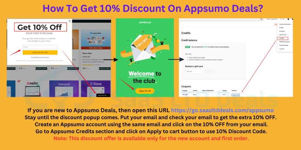 How To Get 10 Discount On Appsumo Deals 4