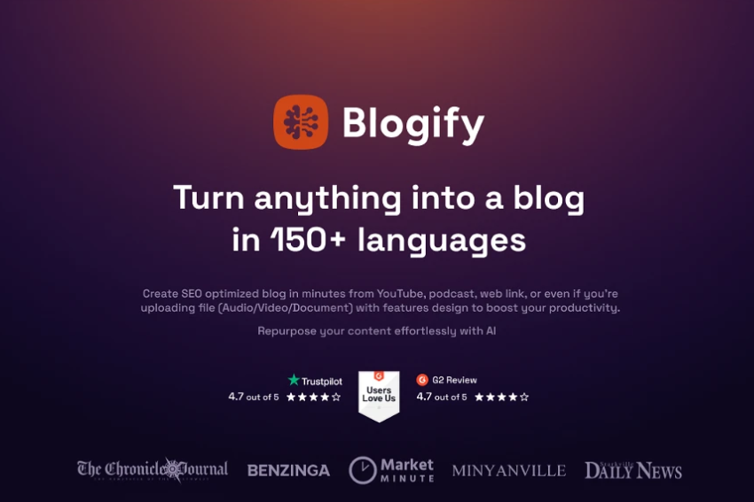 Blogify.ai Lifetime Deal